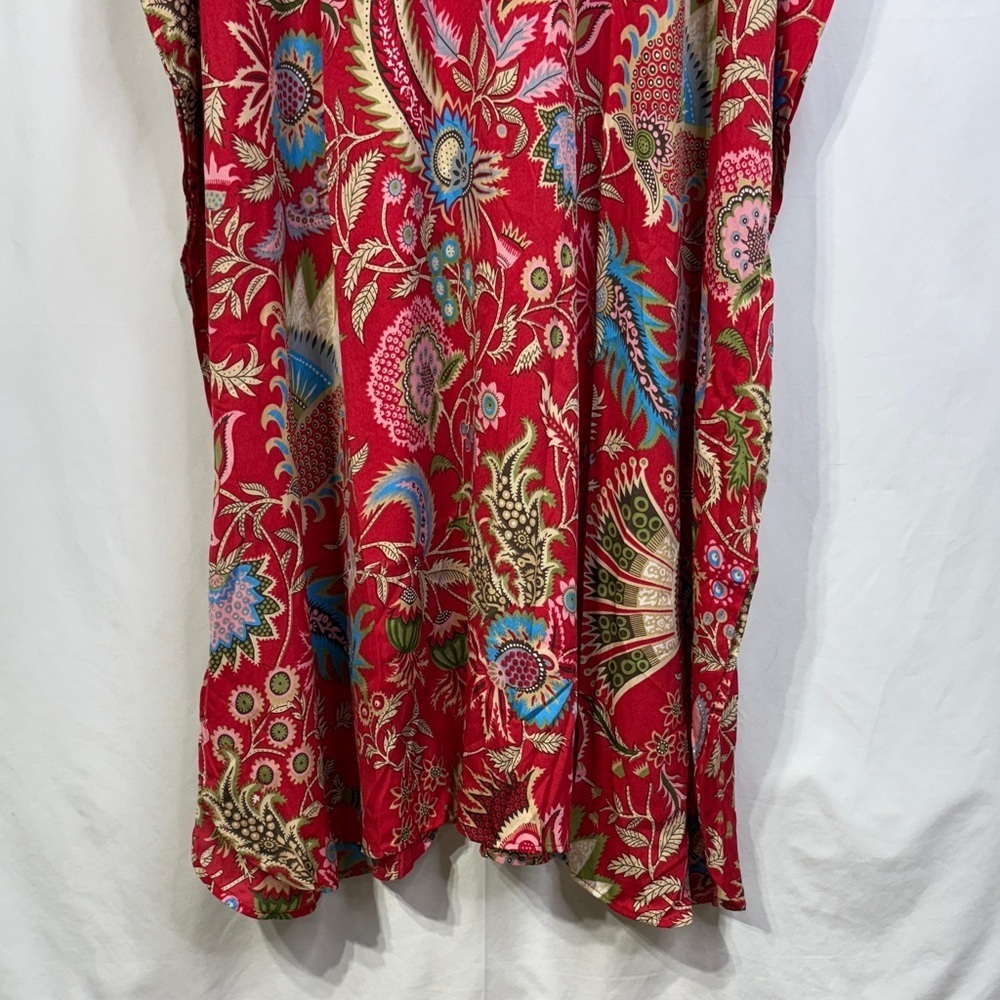🎲Vibrant botanical floral Kaftan dress - Picture 3 of 6